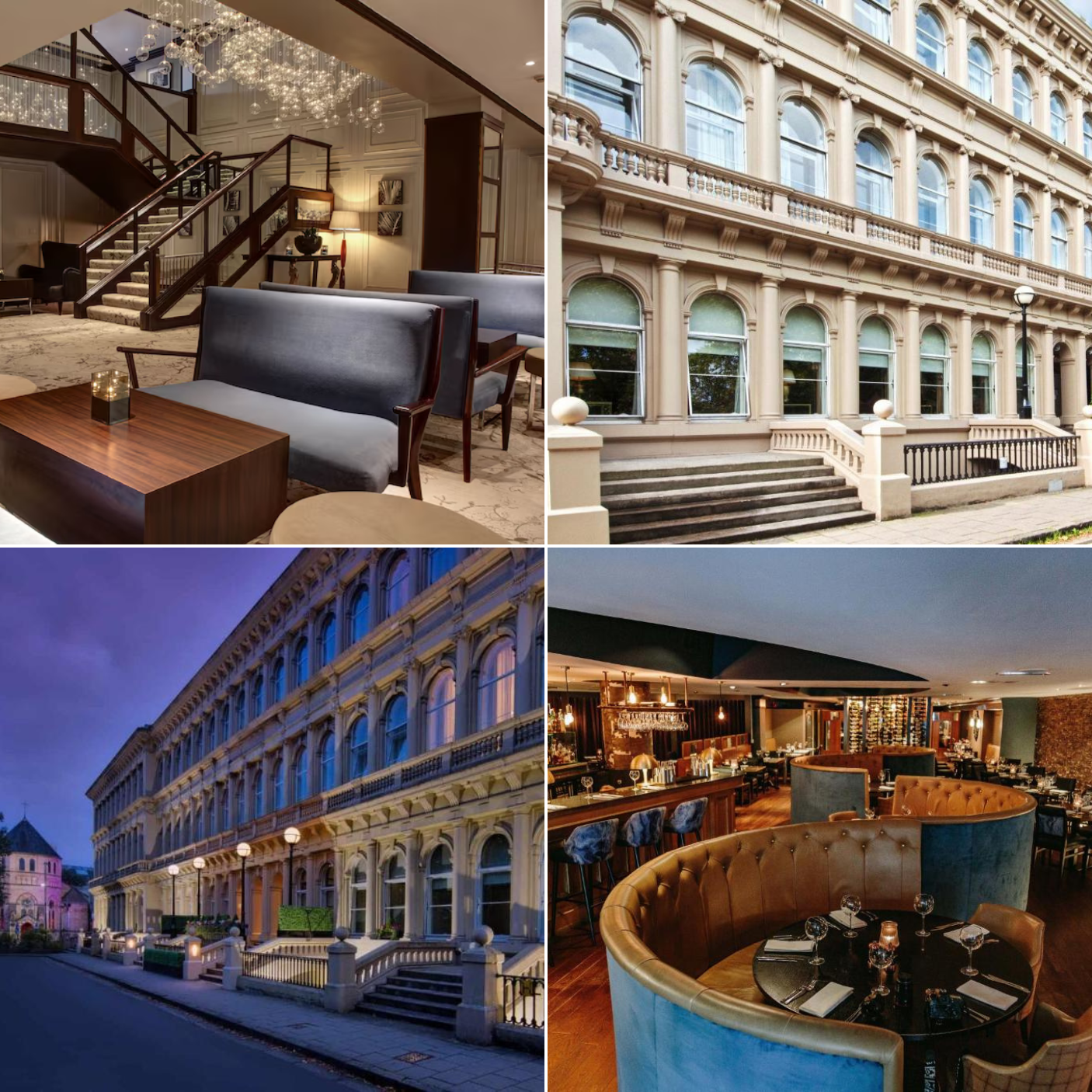 series of images of the Glasgow Grosvenor Hotel